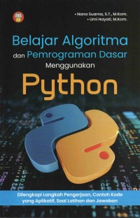 Image of Belajar algoritma dan pemrograman dasar menggunakan python